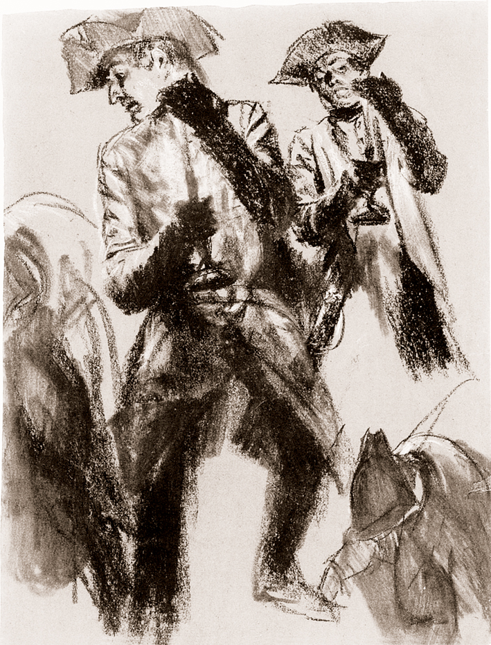  Adolpyh Von Menzel —— 持蜡烛的官员